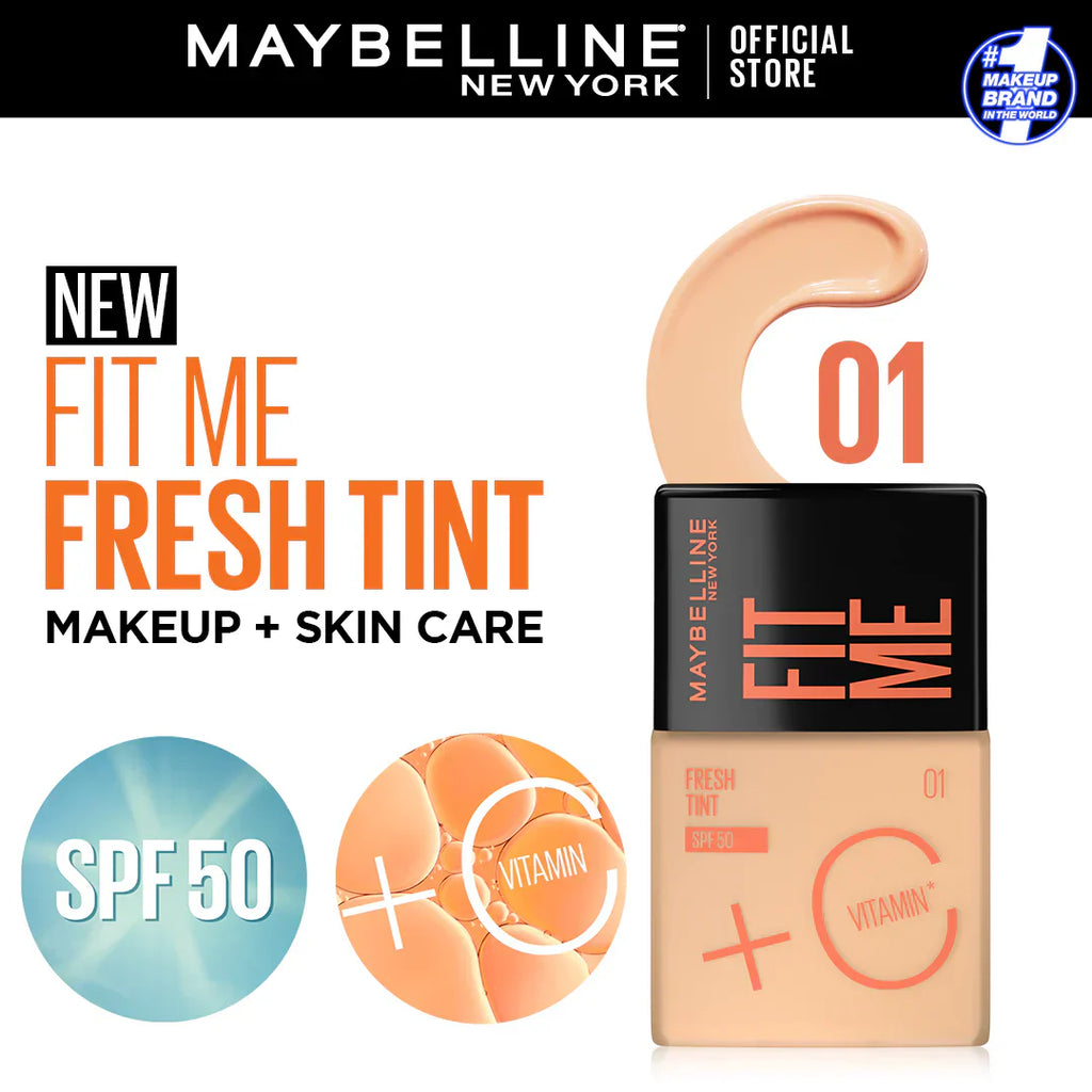 Maybelline - Fit Me Fresh Tint Spf 50 + Vitamin C Foundation