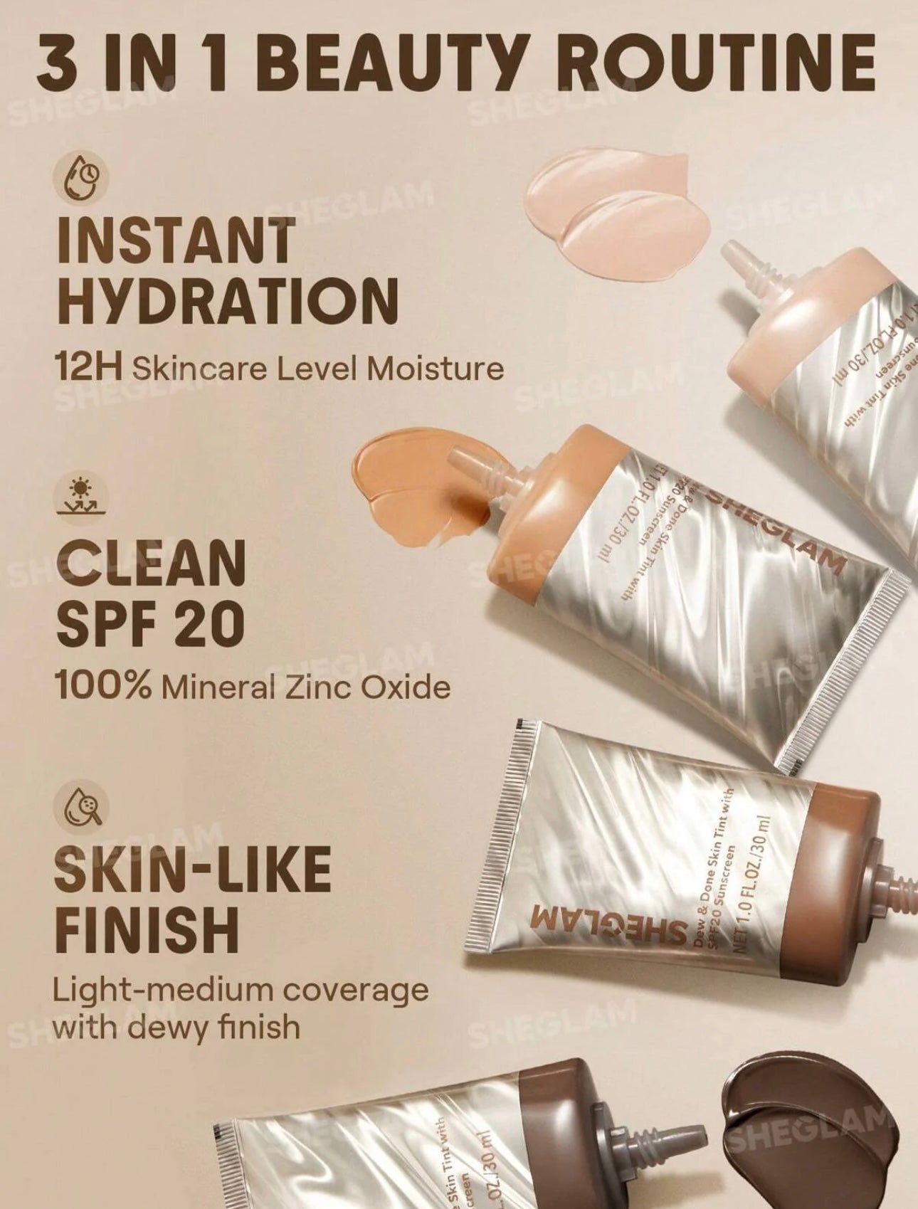 Sheglam - Dew & Done Skin Tint With SPF20