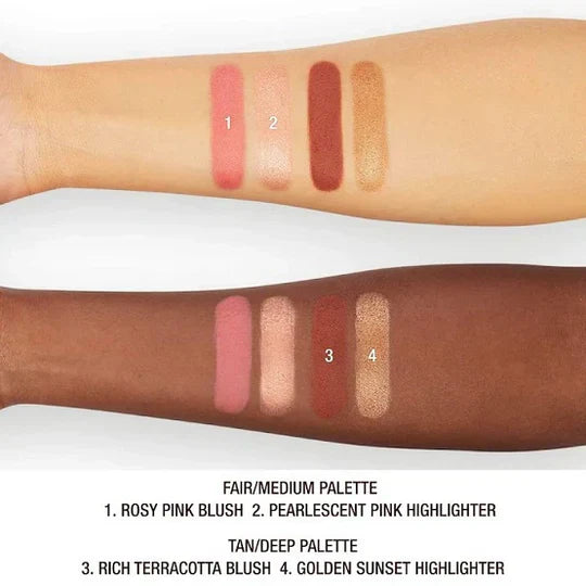 Charlotte Tilbury - Hollywood Blush And Glow Palette - Tan / Deep